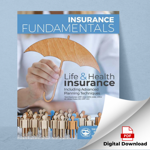 Insurance Fundamentals of Life and Health Insurance - Digital PDF